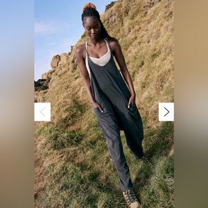 Free People Hot Shot Onesie in Size S, Washed Black 🌖